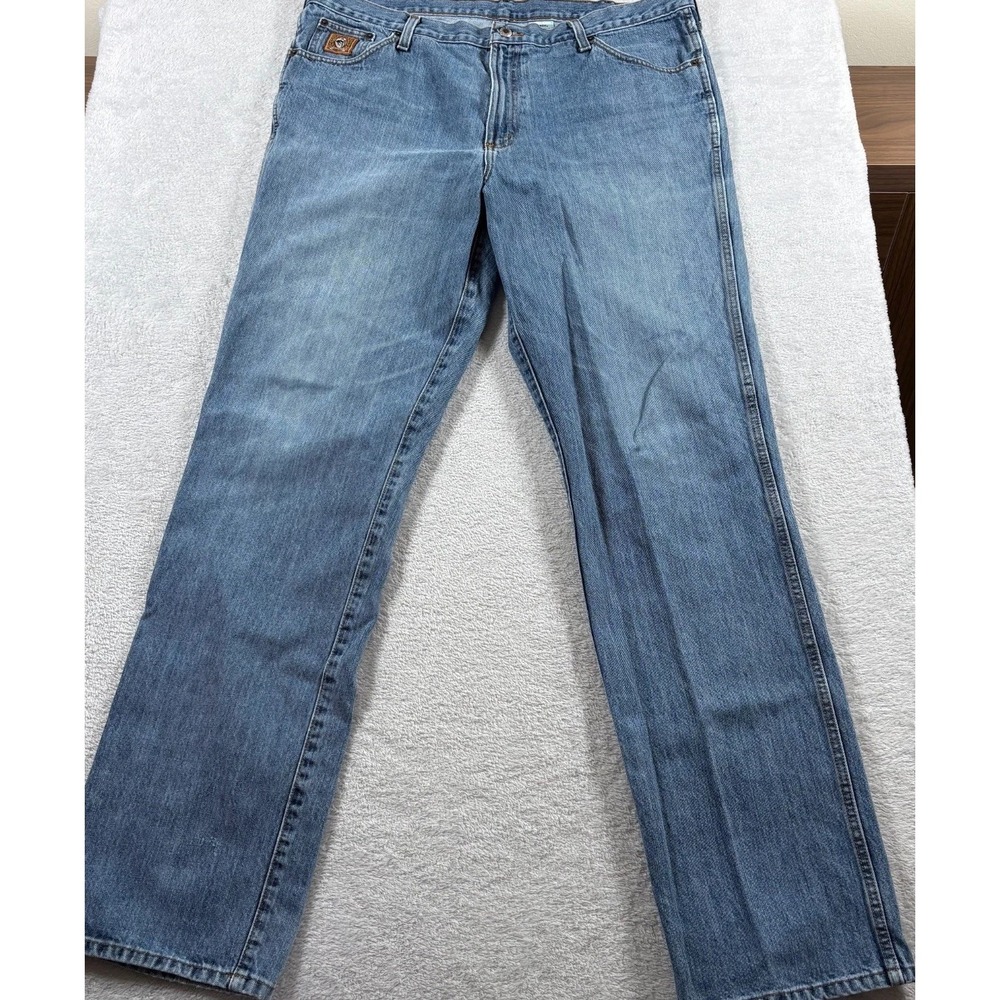 Lot Of‎ 2 Cinch Bronze Label Jeans Mens 42x38 Blue Denim Medium Wash Tapered
